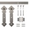 Quiet Glide Soft Close 48" Satin Nickel Diamond Mini Single Barn Door Hardware NT.1310.05.SN-48-SC - alternate 1
